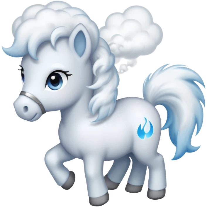 puffing pony emoji emoji