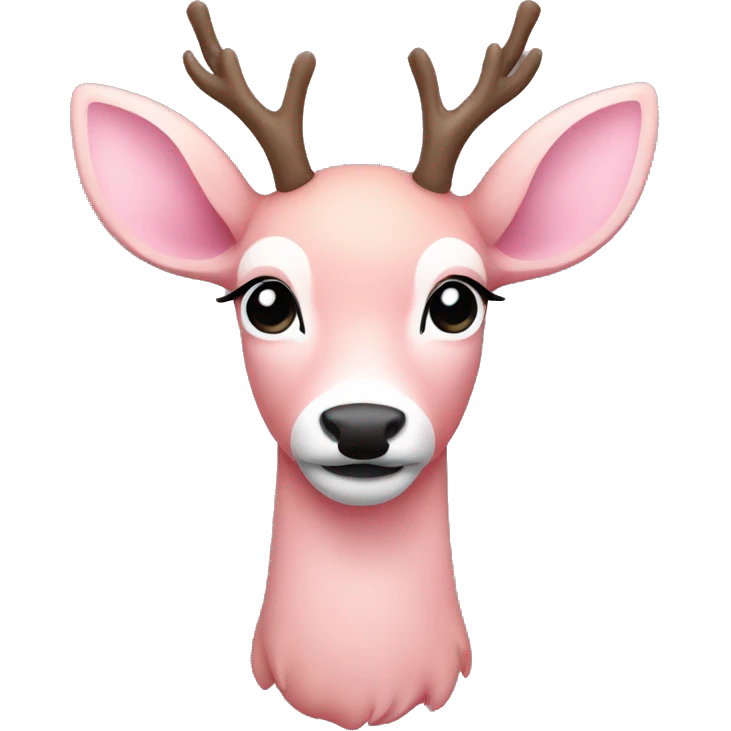 Light pink deer emoji