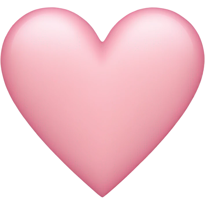 Light pink ( very light) heart emoji