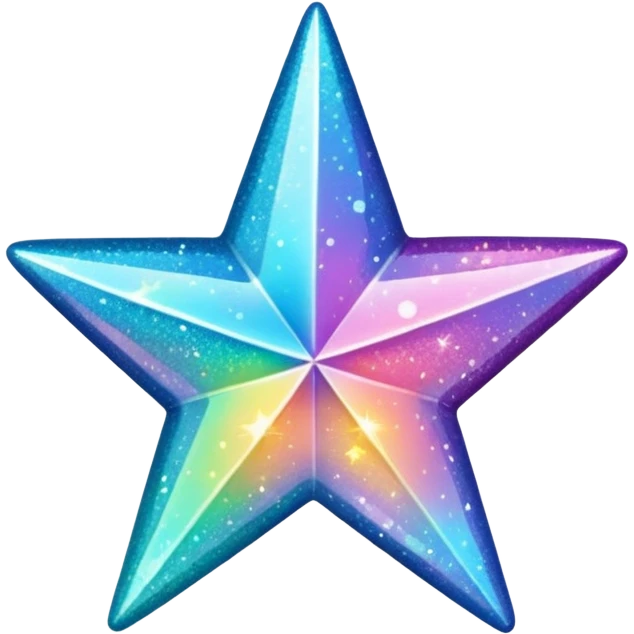 Glitter star emoji