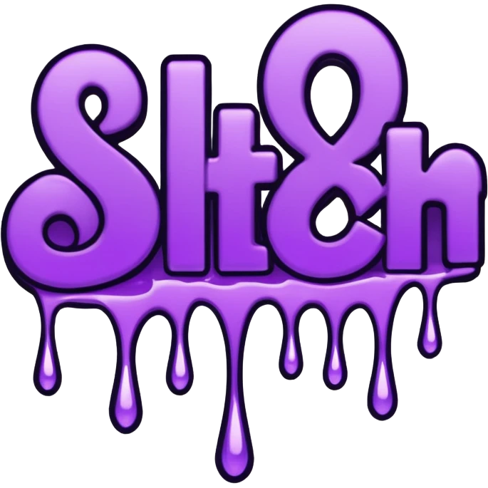 just the word "bitch" written in purple emoji