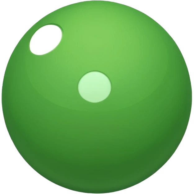 Green color ball emoji