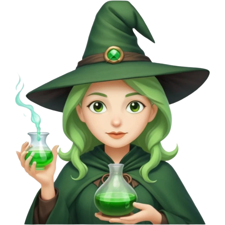 green witch cooking potion emoji
