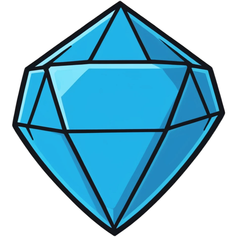 blue diamond emoji