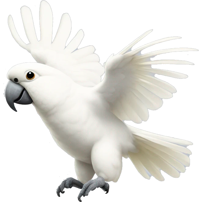 white cockatoo skating jump emoji