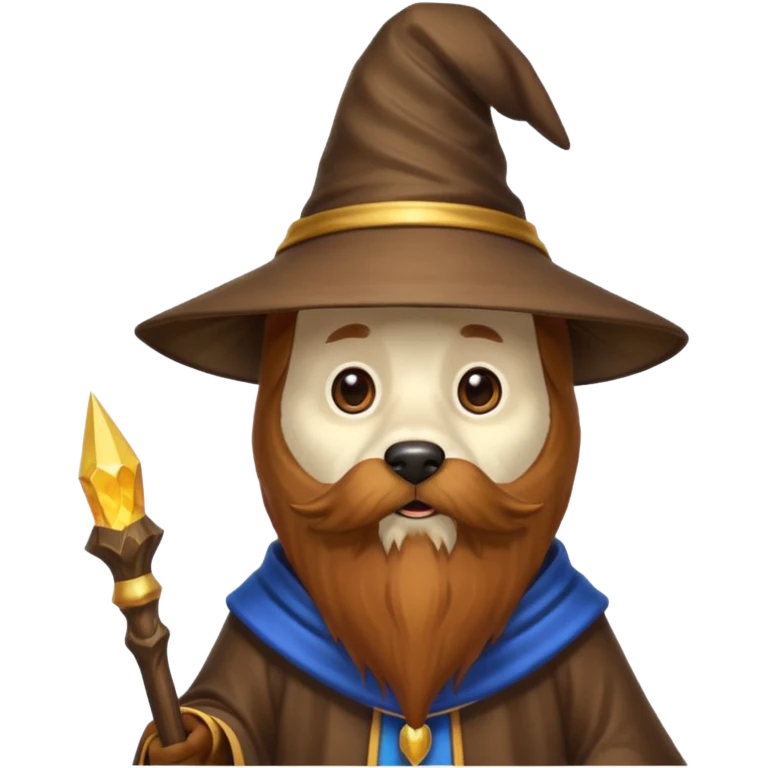 Dog wizard emoji