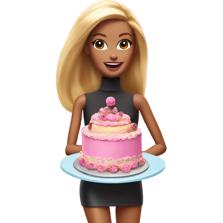 Barbie eat cake emoji
