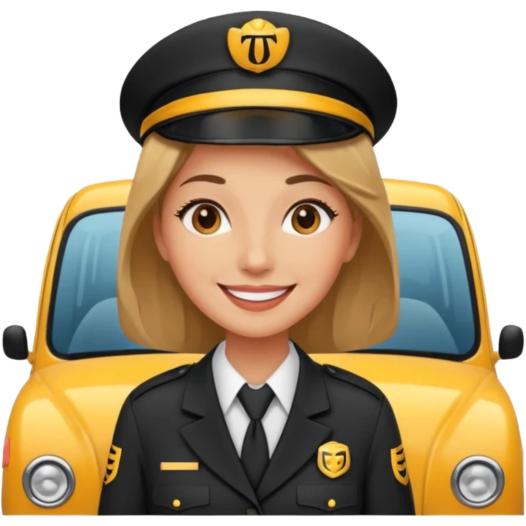 woman taxi driver emoji