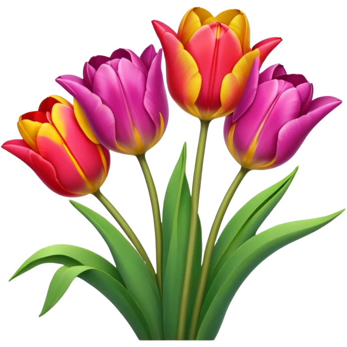 Aesthetic tulips emoji