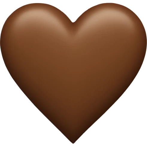 Brown heart  emoji