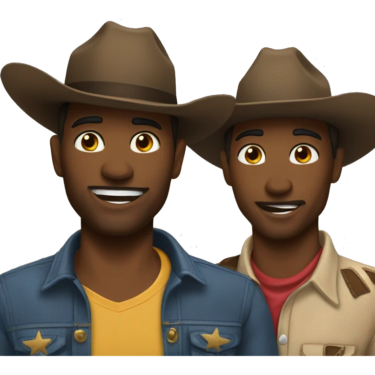 Gay couple cowboys  emoji