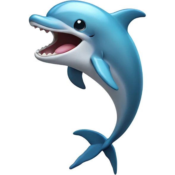 Dolphin singing  emoji