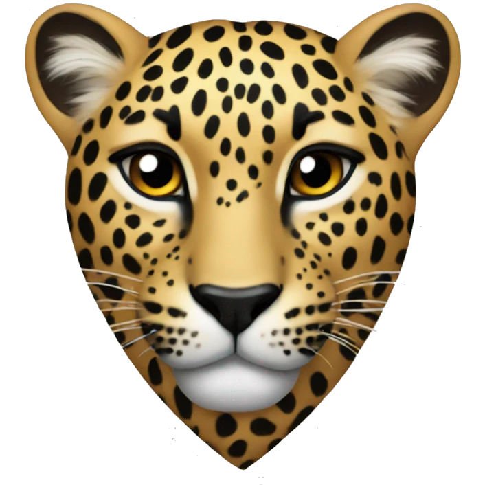 Leopard heart emoji
