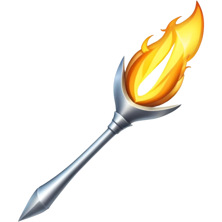The infinity torch has a point at the beginning and a point at the end. emoji