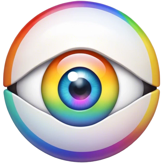 rainbow eyeball emoji