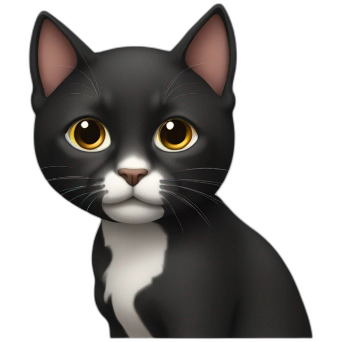 Gata negra emoji
