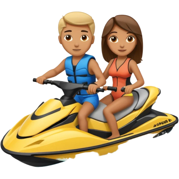 Two people on a jetski  emoji