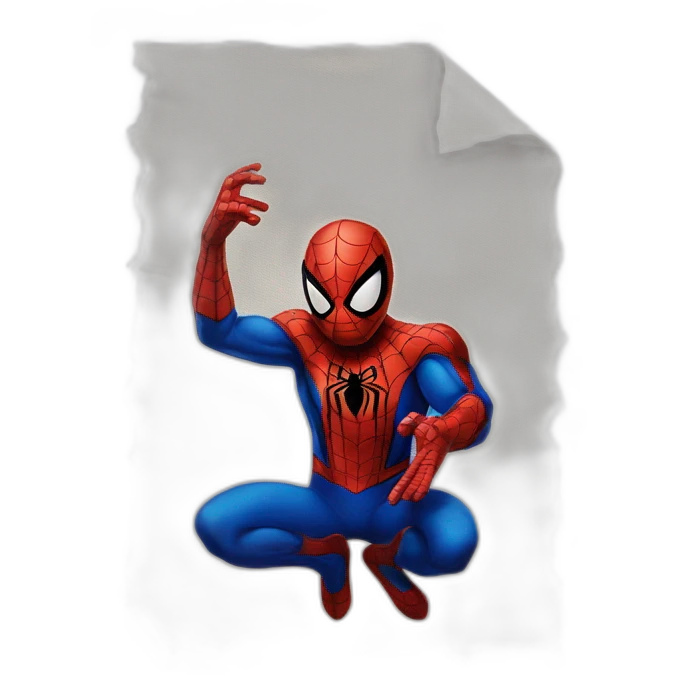 SPIDER MAN SUR UN TOILE emoji