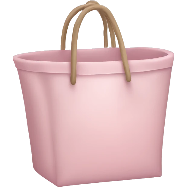 pale pink shopping emoji