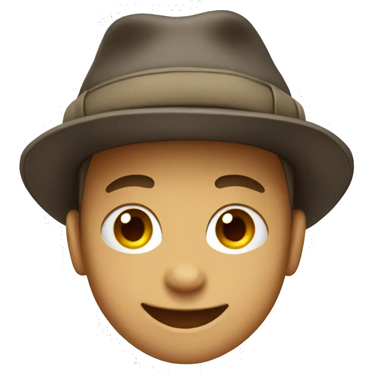 smiling boys in hats no background  emoji