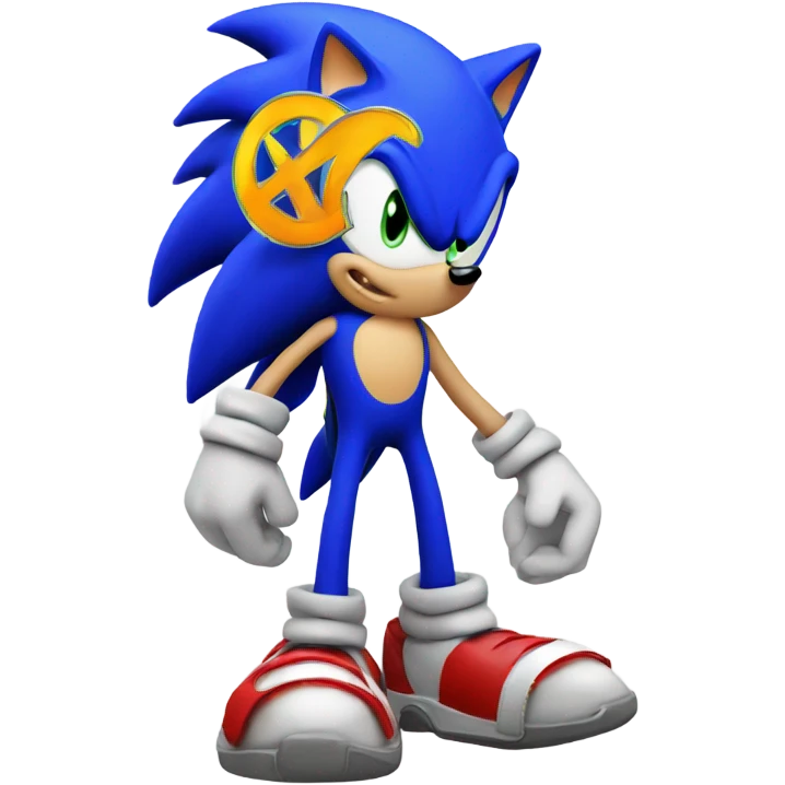 Make the sonic three logo emoji