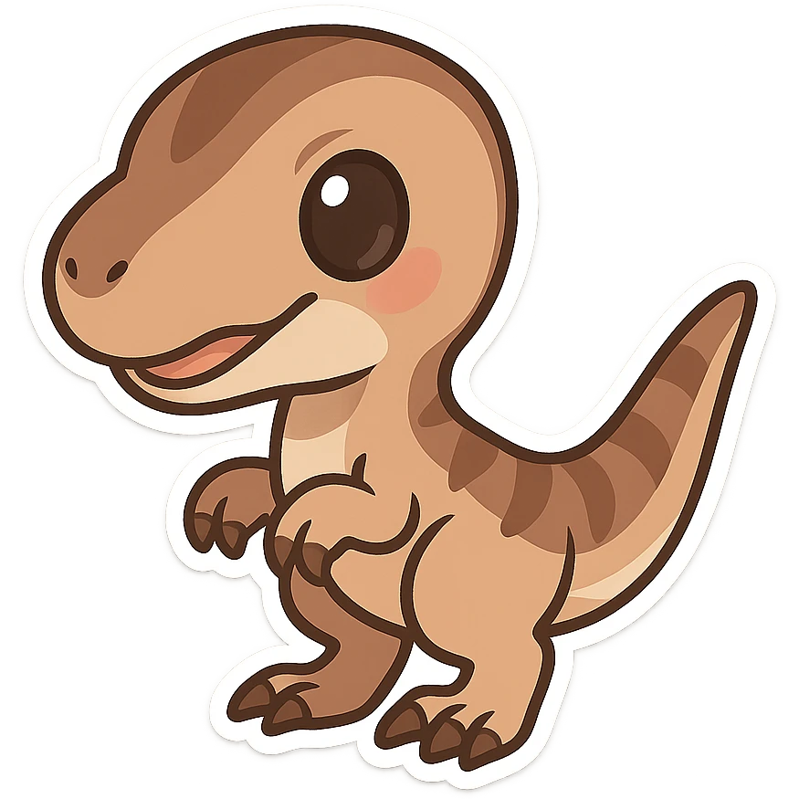 一只可爱的迅猛龙 emoji