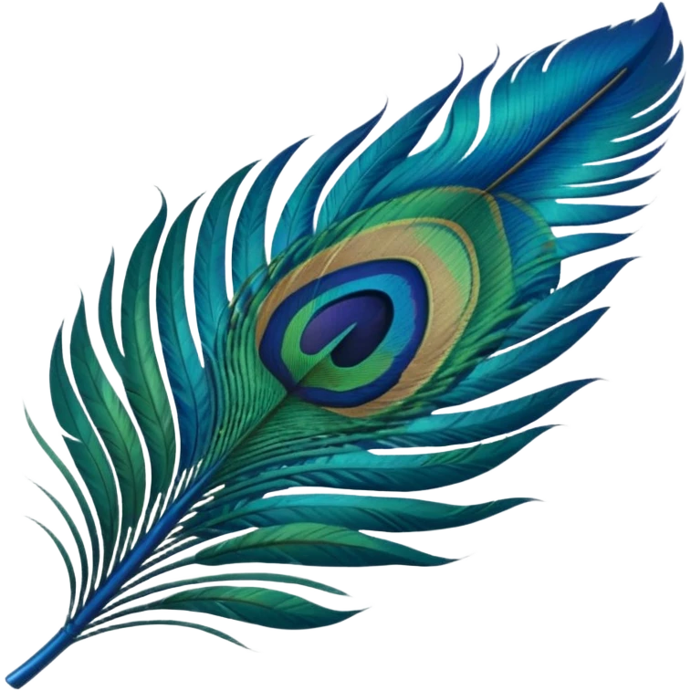 Peacock feather emoji