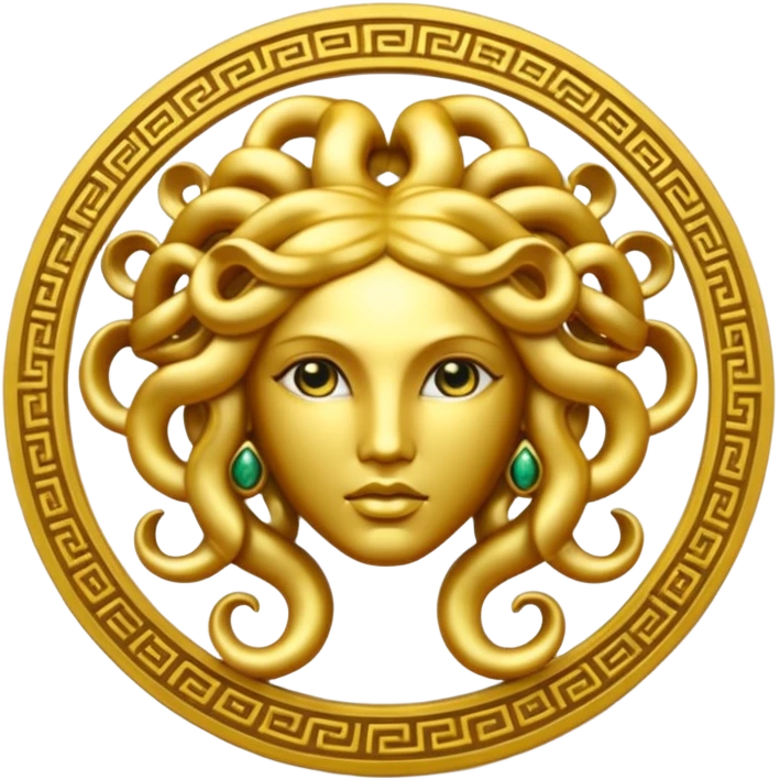 Medusa Versace logo emoji