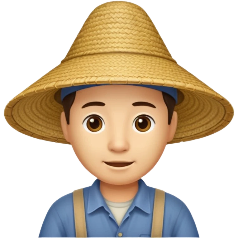 Vietnamese hat of a farmer  emoji