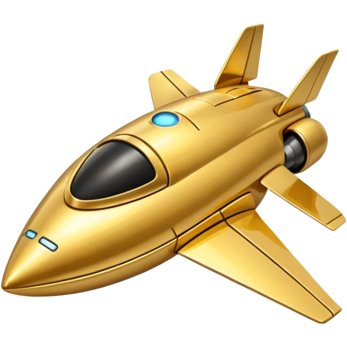 gold spacecraft emoji