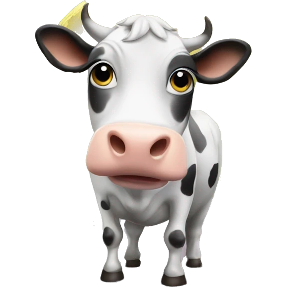 Cow on the moon emoji