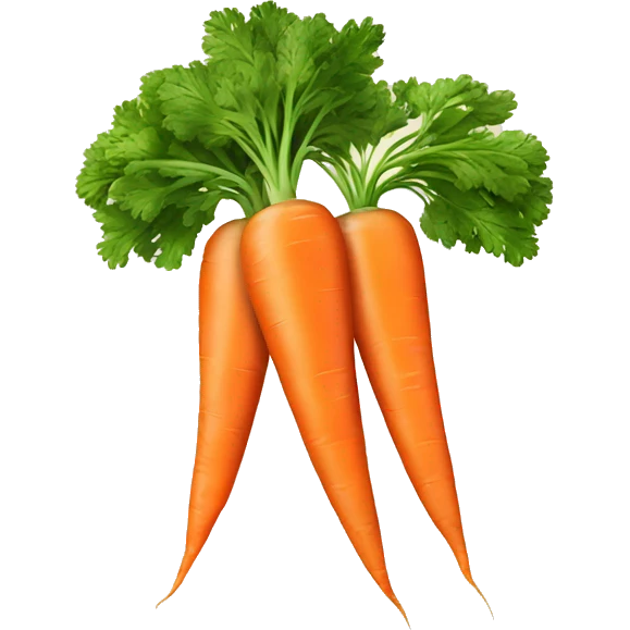 three carrots emoji