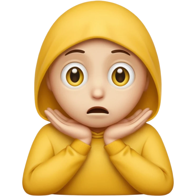 a sad emoji face begging emoji