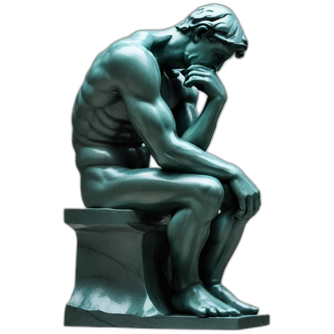 rodin's thinker emoji