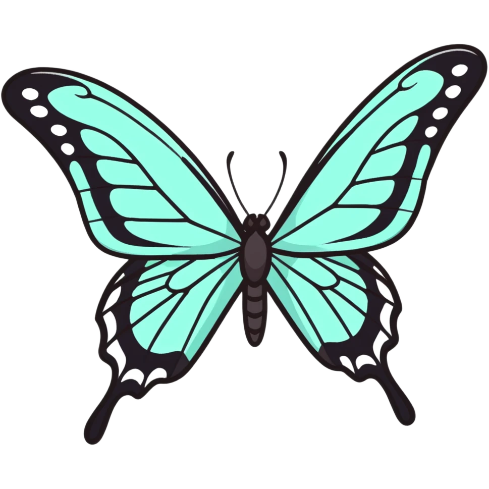colorful butterfly wing emoji