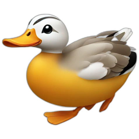 duck running emoji
