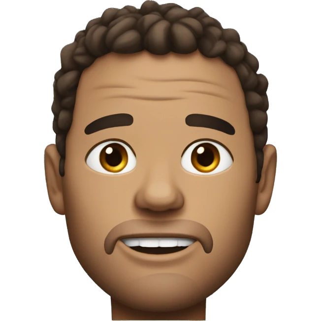 brady with stitches on his chin emoji