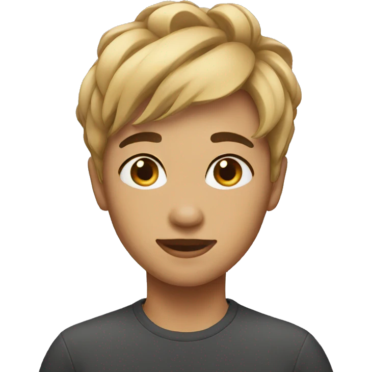 short hair emoji