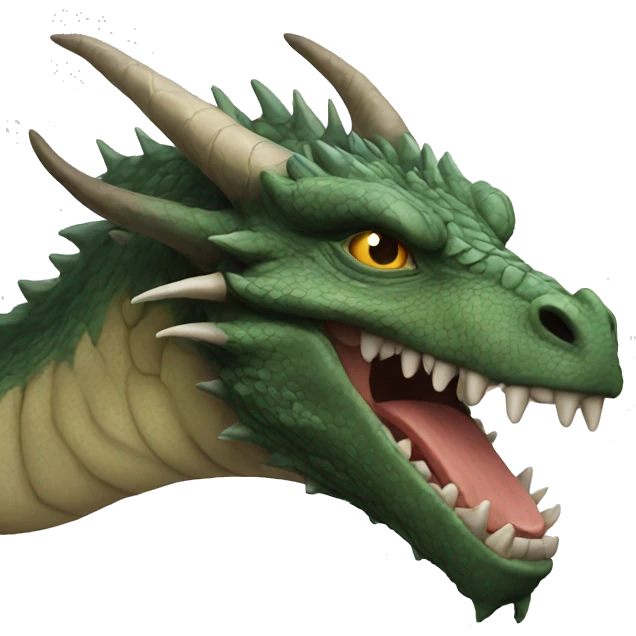 Realistic dragon emoji