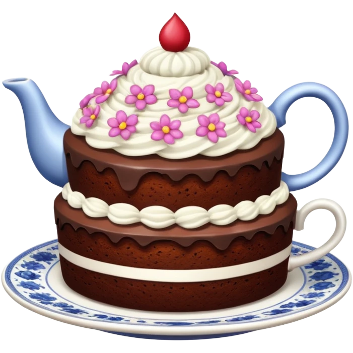 Tea and cake emoji