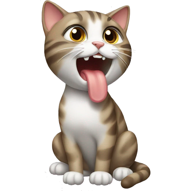 Cat licking emoji
