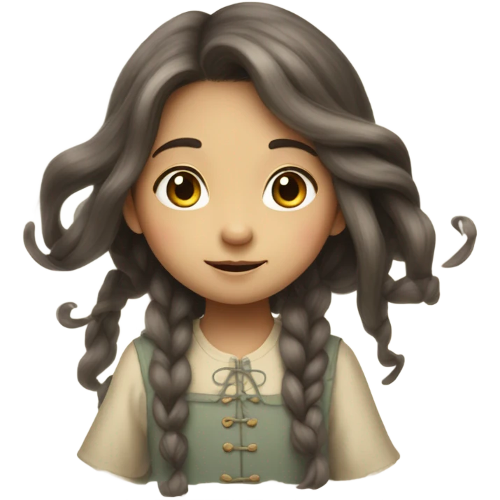 Studio Ghibli girl emoji