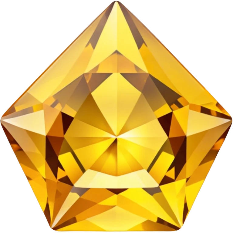 yellow topaz, diamond gem shape emoji