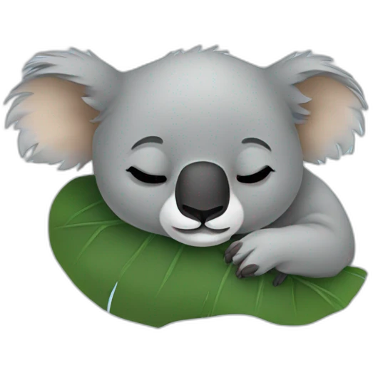 Koala is sleeping emoji