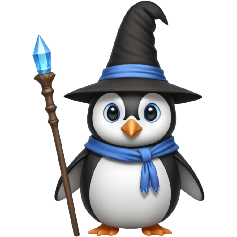 Penguin Wizard emoji
