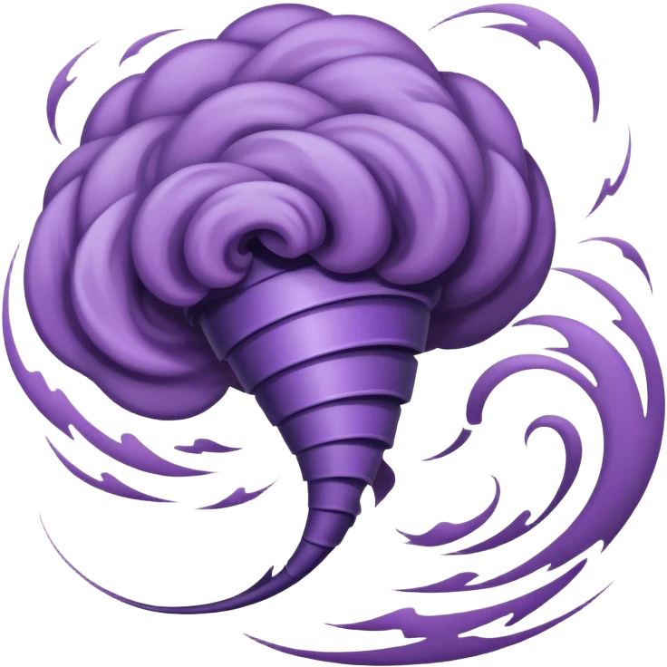 Tornado purple emoji
