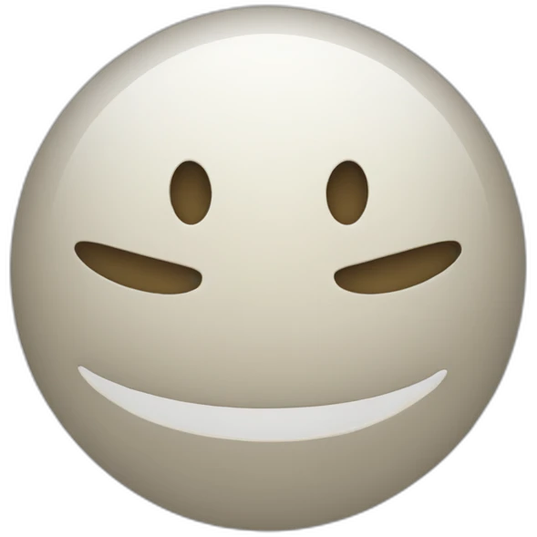 a circle with a whole in the middle, cut in half emoji