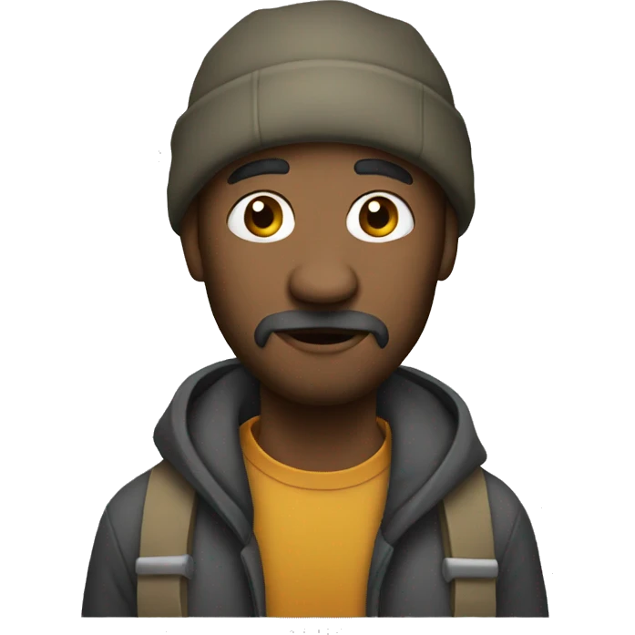 A homeless man  emoji