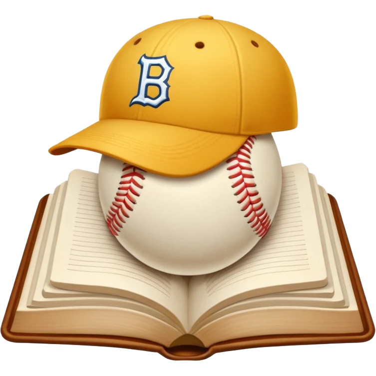 libros con un logo de beisbol  emoji