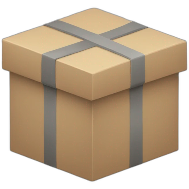 modern 3d box emoji